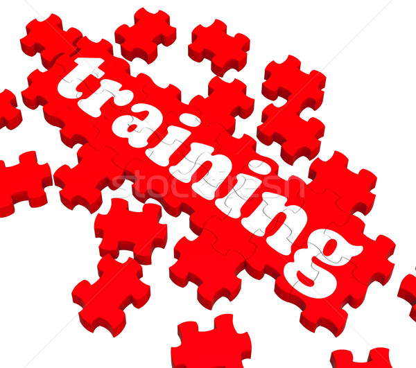 Training Puzzle Showing Business Coaching Stock photo © stuartmiles