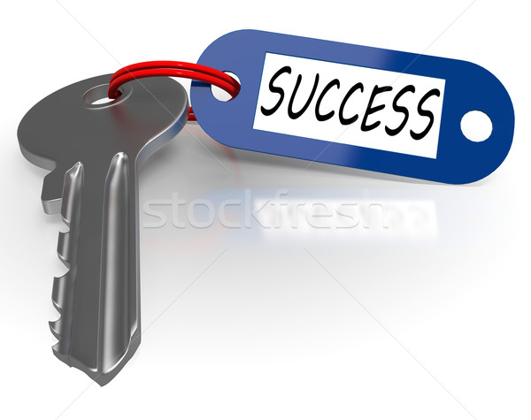 Key With Success Word Shows Winning Stock photo © stuartmiles
