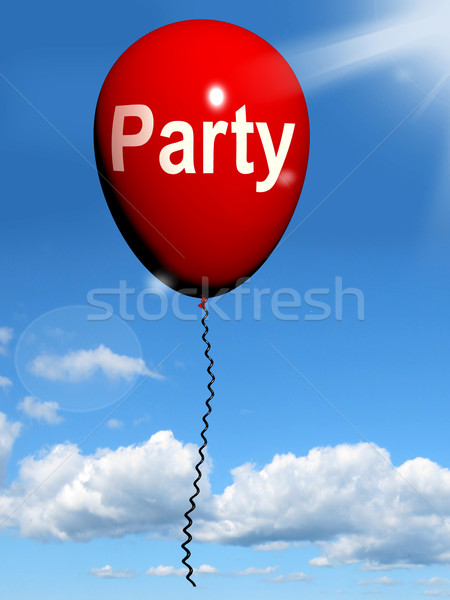 Party Balloon Represents Parties Events and Celebrations Stock photo © stuartmiles