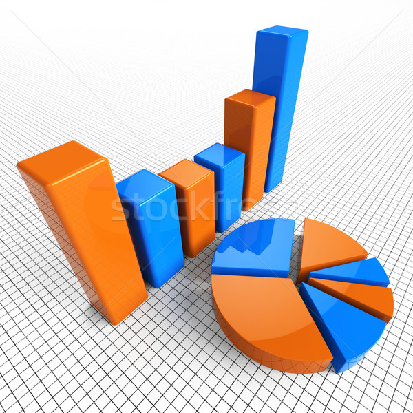 Grafiek verslag business statistisch diagram betekenis Stockfoto © stuartmiles