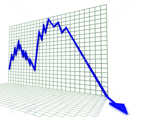 Blauw grafiek verkoop winst tonen financieren Stockfoto © stuartmiles