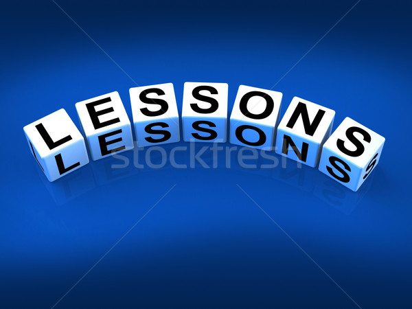 Lessons Blocks Represent Practicing Experiencing and Educating Stock photo © stuartmiles