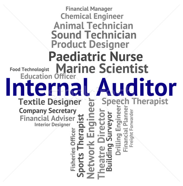 Internal Auditor Represents Text Actuary And Auditing Stock photo © stuartmiles
