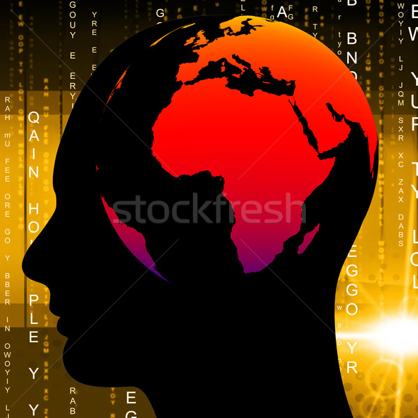 Human Knowledge Means Globalisation Global And Globalize Stock photo © stuartmiles