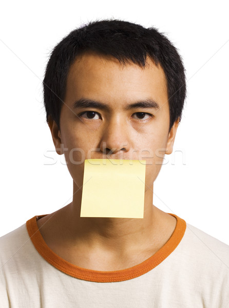 Sending A Message With A Post It Note Stock photo © stuartmiles