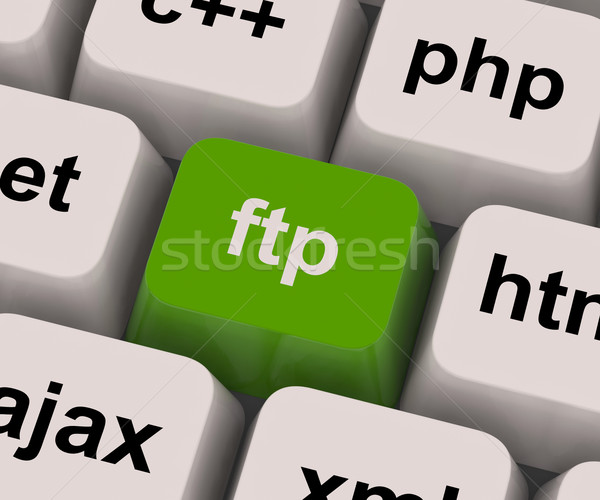 Ftp chave arquivo transferir protocolo Foto stock © stuartmiles