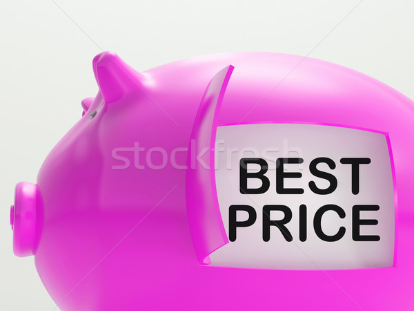 Best Price Piggy Bank Shows Great Savings Stock photo © stuartmiles