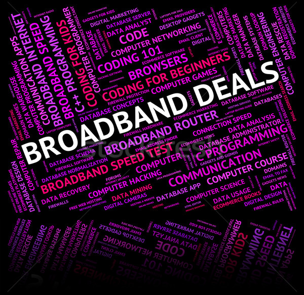 Broadband Deals Shows World Wide Web And Bargain Stock photo © stuartmiles