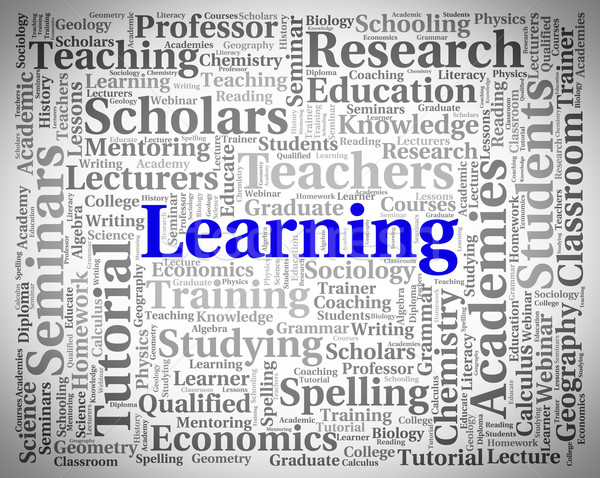 Learning Word Represents Tutoring College And Educating Stock photo © stuartmiles