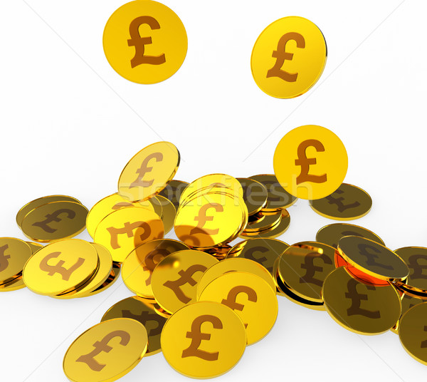 Pound Coins Shows British Pounds And Finance Stock photo © stuartmiles