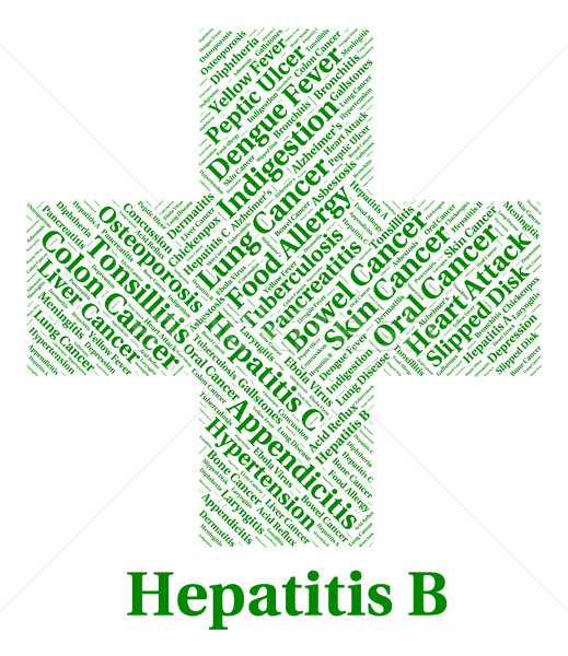 Hepatitis B Shows Ill Health And Afflictions Stock photo © stuartmiles