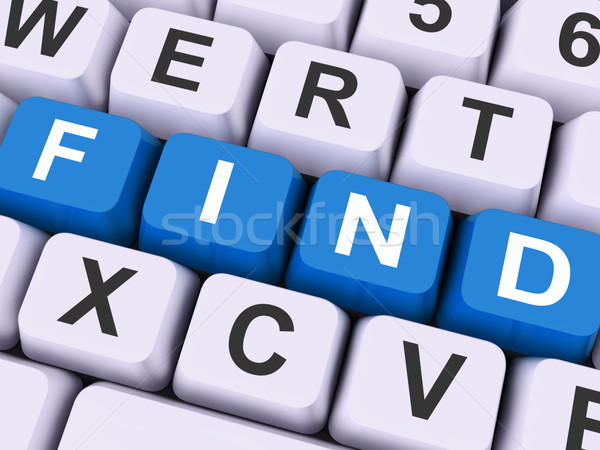 Find Keys Show Search Research Or Looking Online Stock photo © stuartmiles