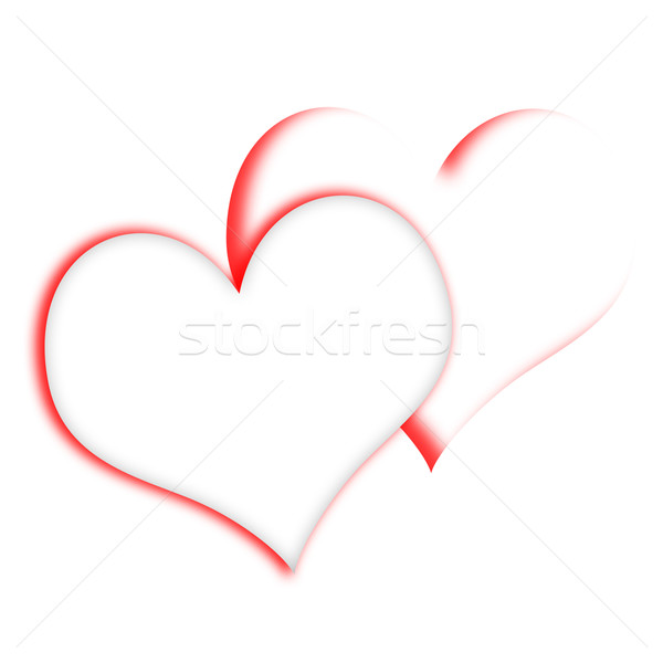 Kalpler göstermek tutkulu kalp Stok fotoğraf © stuartmiles