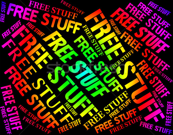 Free Stuff Indicates With Our Compliments And Buy Stock photo © stuartmiles