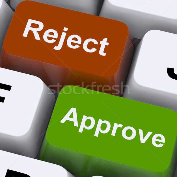 Approve Reject Computer Keys Showing Accept Or Decline Stock photo © stuartmiles