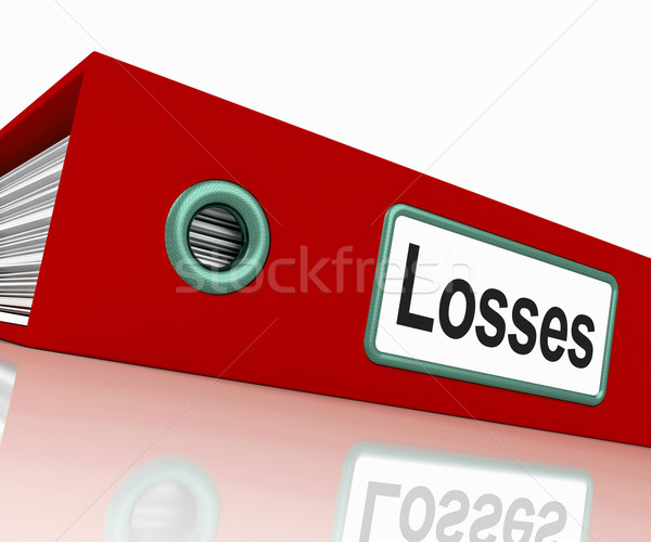 Losses File Contains Accounting Documents And Reports Stock photo © stuartmiles