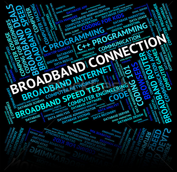 Breitband Verbindung World Wide Web Computer Netzwerk Server Stock foto © stuartmiles
