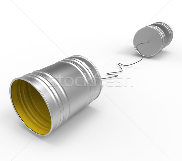 Phone Conversation Shows Conference Gossip And Talk Stock photo © stuartmiles