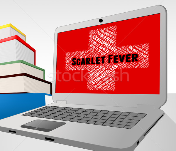 Scarlet Fever Represents Ill Health And Attack Stock photo © stuartmiles