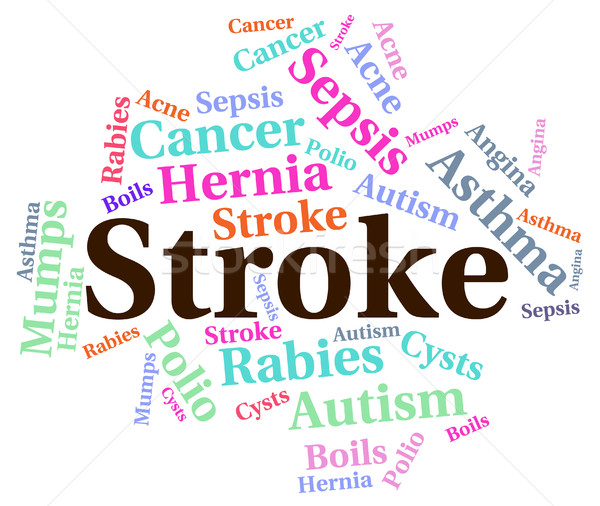 Stroke Illness Represents Transient Ischemic Attack And Disabili Stock photo © stuartmiles