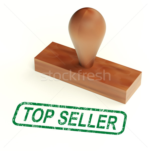 Foto stock: Topo · vendedor · o · melhor · serviços · produtos