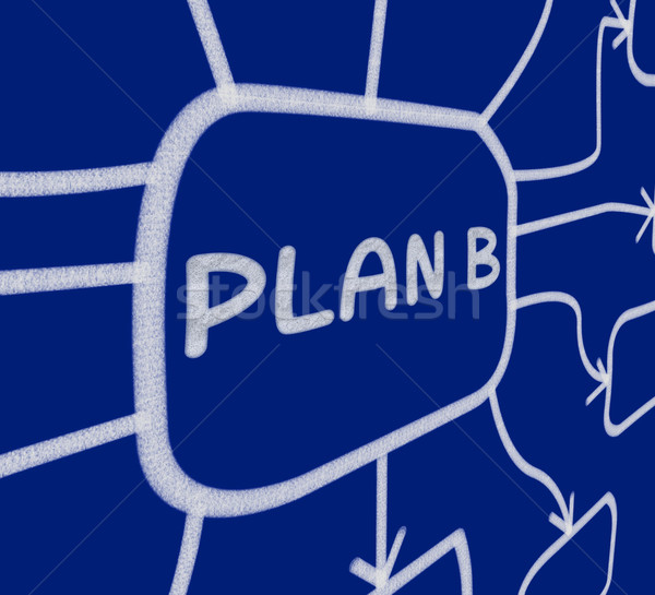 Plan B Diagram Shows Substitute Or Alternative Stock photo © stuartmiles