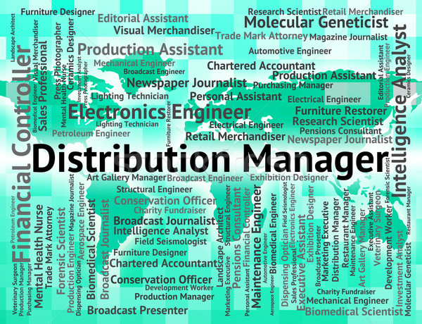 Distribuzione manager fornire catena amministratore Foto d'archivio © stuartmiles