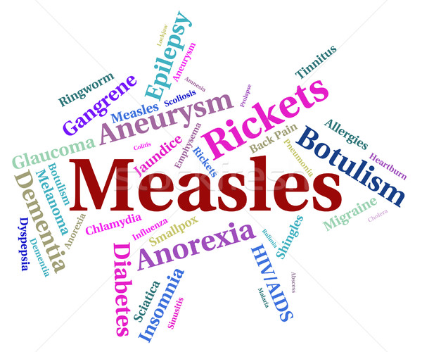 Measles Illness Represents Koplik's Spots And Ailments Stock photo © stuartmiles