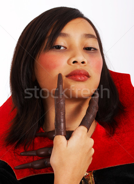Halloween Vampire Girl With Long Fingers Stock photo © stuartmiles