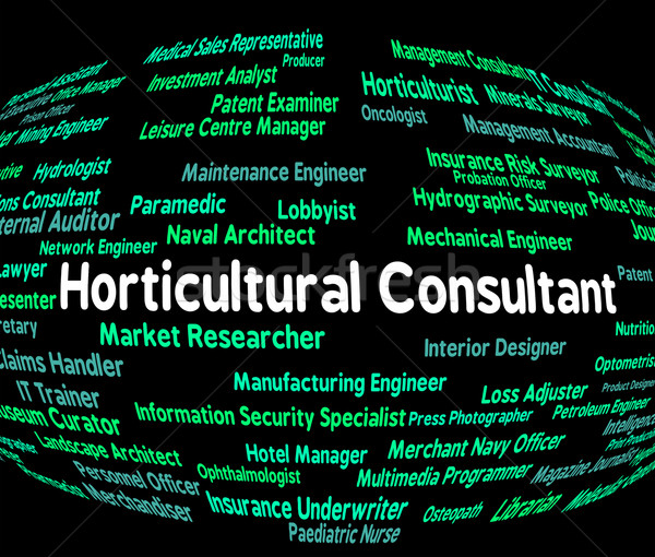 Horticultural Consultant Shows Farming Employee And Agricultural Stock photo © stuartmiles