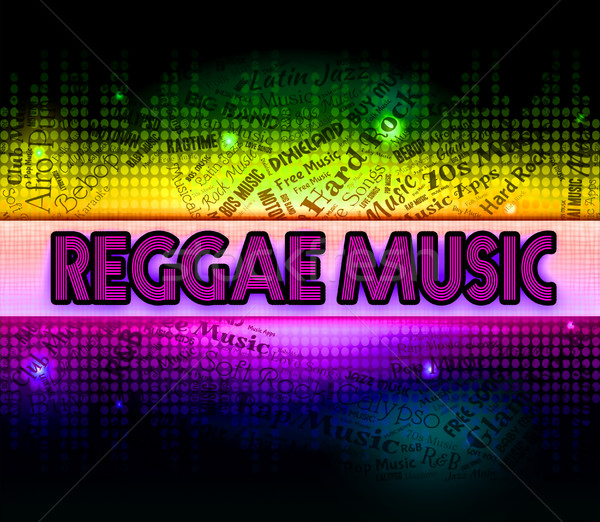 Reggae Music Represents Sound Tracks And Acoustic Stock photo © stuartmiles