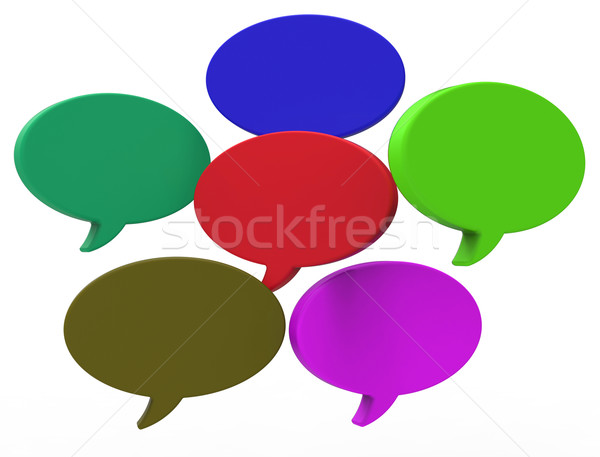Szöveglufi copy space adatbázis chat ötlet mutat Stock fotó © stuartmiles