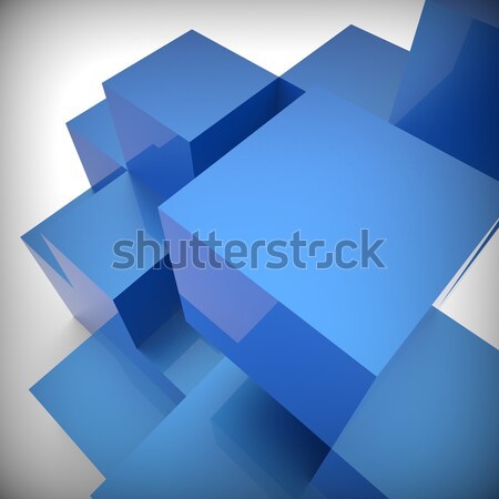 Blocks Design Shows Building Activity And Abstract Stock photo © stuartmiles