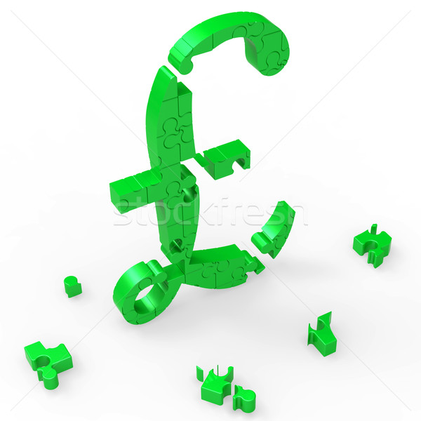 Pound Symbol Shows UK Profit And Prosperity Stock photo © stuartmiles