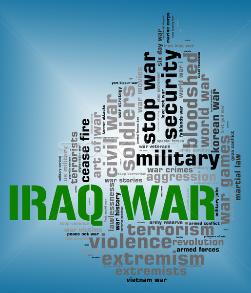 Iraq War Indicates Military Action And Republic Stock photo © stuartmiles