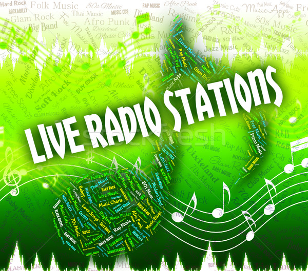 Stock photo: Live Radio Stations Shows Sound Track And Audio