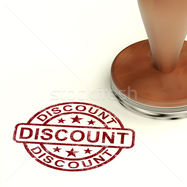 Discount Stamp Showing Promotion And Reductions Stock photo © stuartmiles