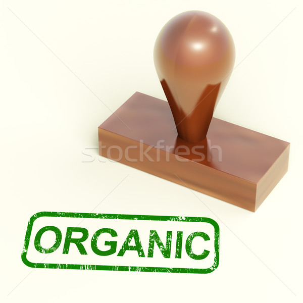 Stock fotó: Organikus · bélyeg · természetes · farm · ételek · mutat