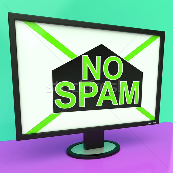 No Spam Shows Removing Unwanted Junk Email Stock photo © stuartmiles