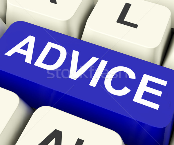 Advice Key Means Recommend Or Suggest
 Stock photo © stuartmiles