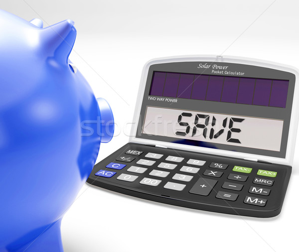 Save Calculator Shows Bargains Specials And Sale Stock photo © stuartmiles