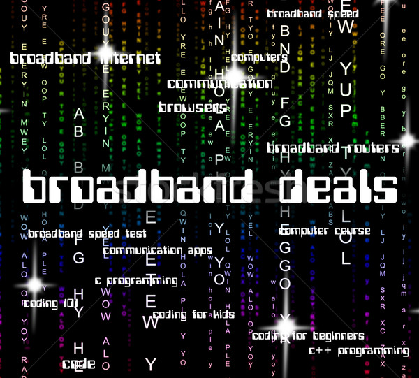 Breedband world wide web communiceren website internet Stockfoto © stuartmiles