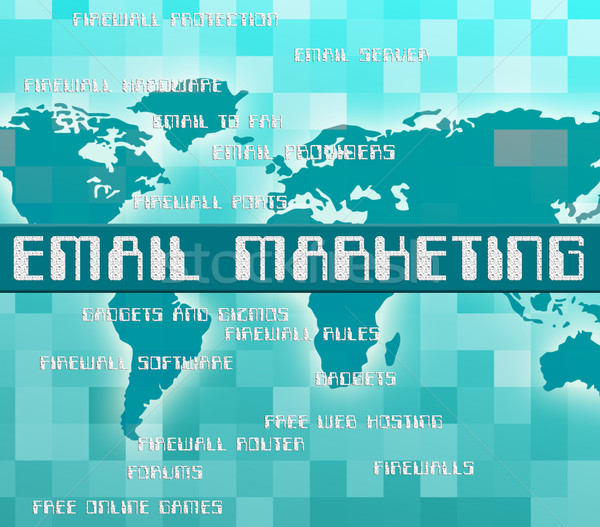 Email Marketing Indicates Send Message And Communicate Stock photo © stuartmiles