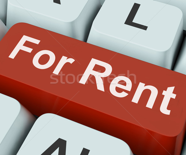 For Rent Key Means Lease Or Rental Stock photo © stuartmiles