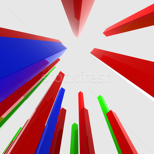 Graph Report Shows Investment Infochart And Diagram Stock photo © stuartmiles