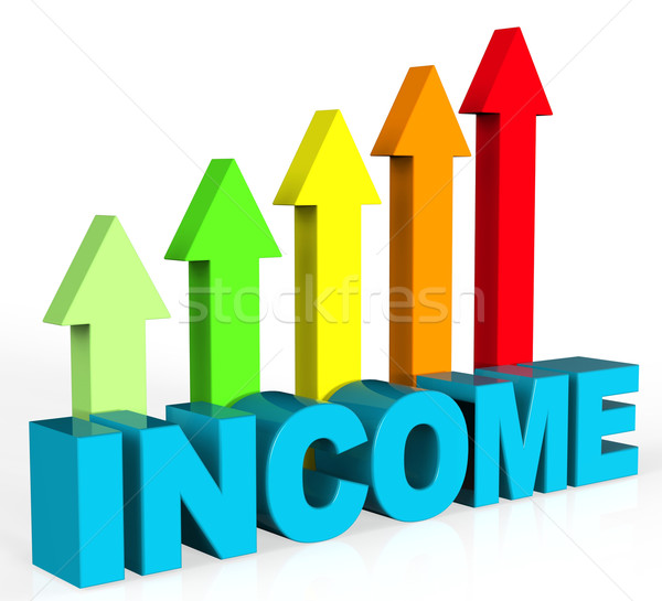 Increase Income Represents Advance Hiring And Growing Stock photo © stuartmiles