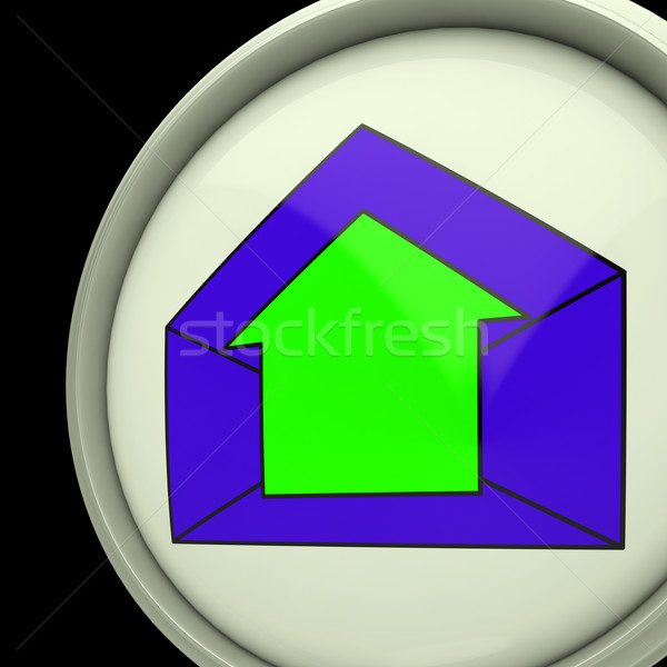 E-mail Symbol Shows Emailing Contacting Send Online Stock photo © stuartmiles