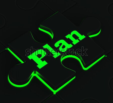Ok Puzzle Shows Approved Positive Correct Okay Or Passed Stock photo © stuartmiles