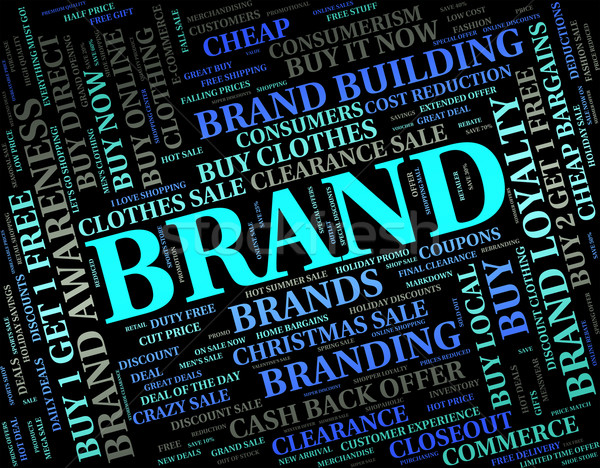Brand Word Shows Company Identity And Branded Stock photo © stuartmiles