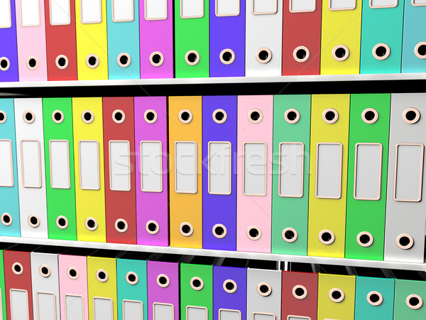 Полки файла служба документы организованный Сток-фото © stuartmiles